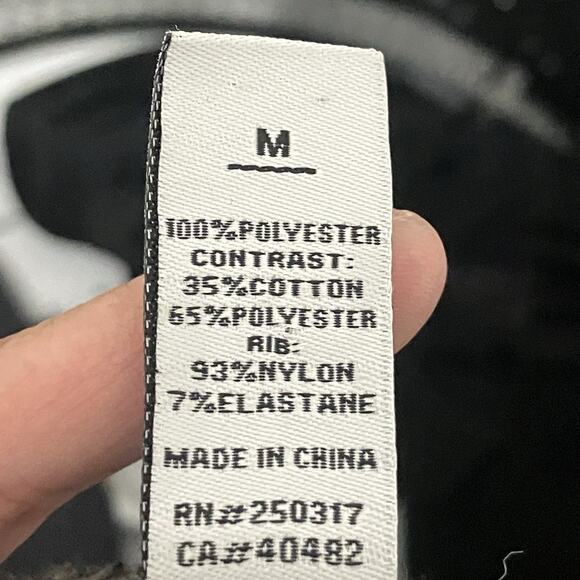 Varley Zebra Print Sherpa Fleece Full Zip Jacket Black Gray Size M - Picture 9 of 11